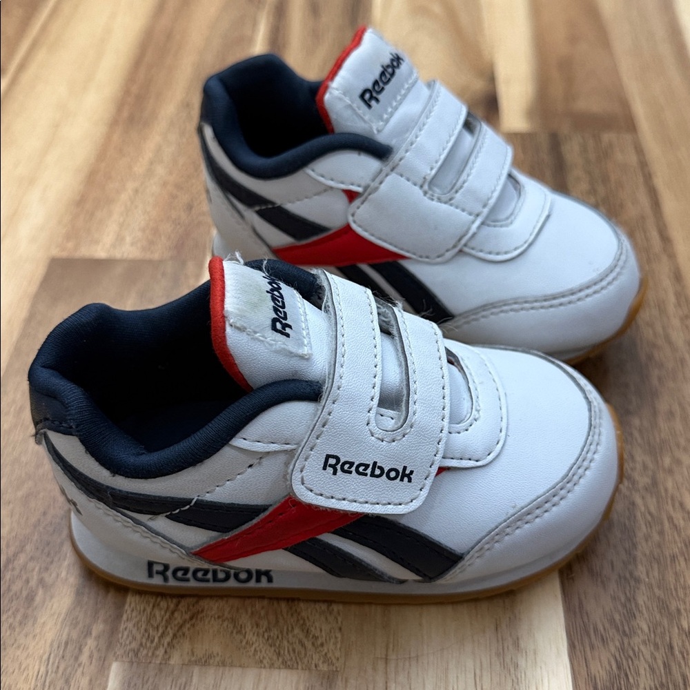 REEBOK Classic Royal Jogger Retro Sneakers Kids Toddler Sz 5 Red White Blue USA
